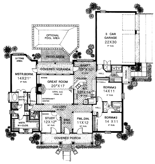 Home Plan - Colonial Floor Plan - Main Floor Plan #310-1116