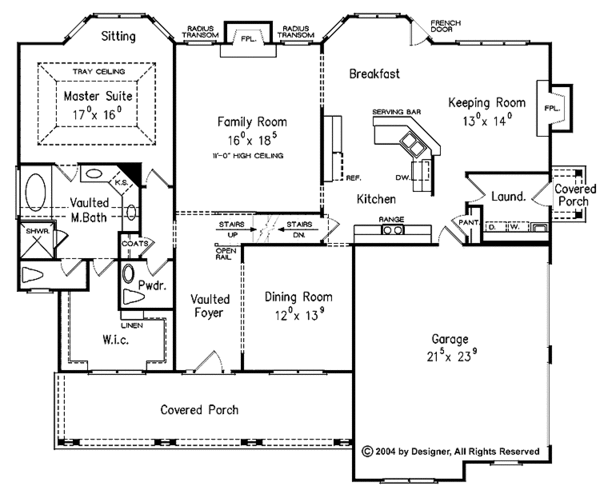 Dream House Plan - Country Floor Plan - Main Floor Plan #927-307