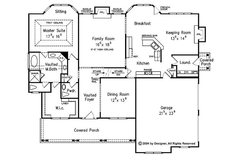 Dream House Plan - Floor Plan - Main Floor for Country House Plan #927-307 - 4 bed, 3.5 bath