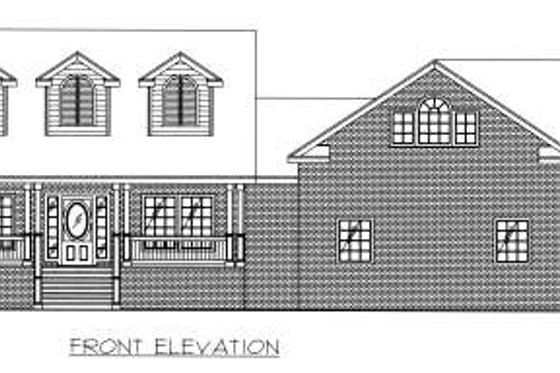 Exterior - Other Elevation for Country House Plan #117-568 - 3 bed, 2 bath