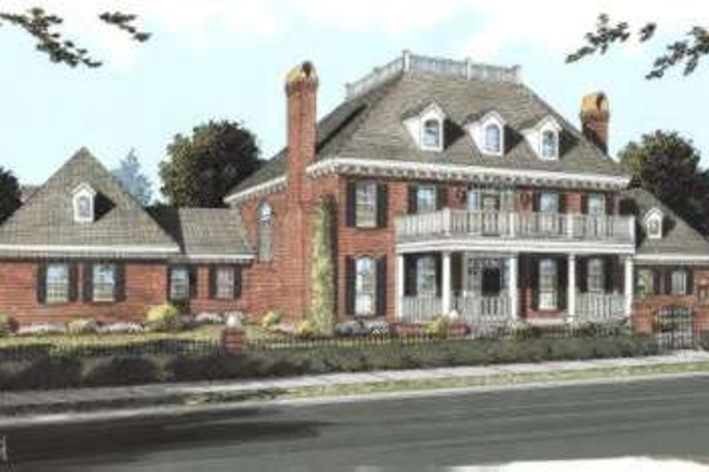 Architectural House Design - Colonial Exterior - Front Elevation Plan #20-1683