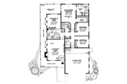 Country Style House Plan - 3 Beds 2 Baths 1676 Sq/Ft Plan #72-1079 Floor 