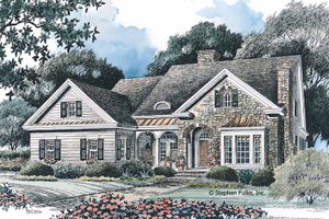 Country Exterior - Front Elevation Plan #429-95