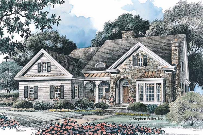 Home Plan - Country Exterior - Front Elevation Plan #429-95