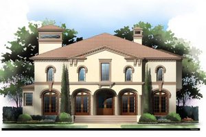 Architectural House Design - European Exterior - Front Elevation Plan #119-341