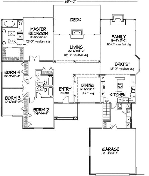 Home Plan - Craftsman Floor Plan - Main Floor Plan #320-716