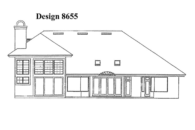 Home Plan - Exterior - Rear Elevation for Mediterranean House Plan #417-503 - 4 bed, 4 bath