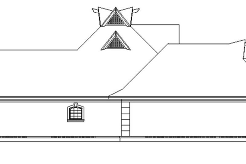 Home Plan - Exterior - Other Elevation 1 for European House Plan #45-568 - 3 bed, 2.5 bath