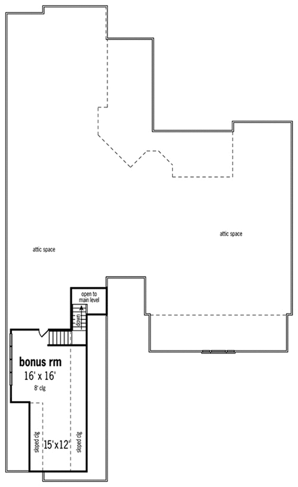 Home Plan - Craftsman Floor Plan - Upper Floor Plan #45-454