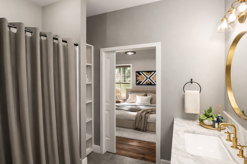 House Blueprint - Interior - Bathroom for Traditional House Plan #44-308 - 6 bed, 4 bath