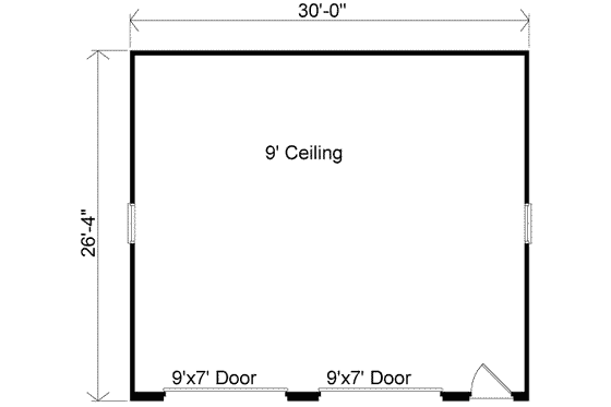 Floor Plan - Main Floor for Traditional House Plan #22-452, 0 bath