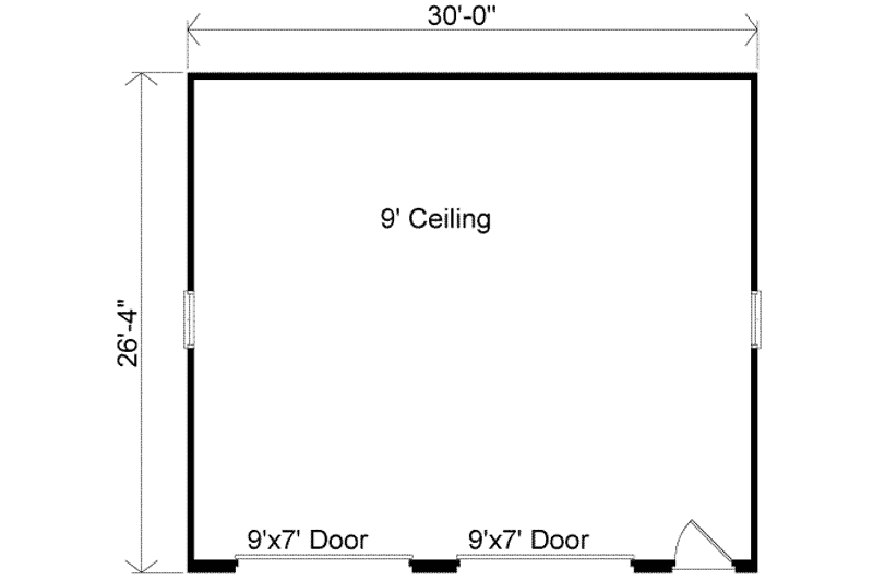 Home Plan - Floor Plan - Main Floor for Traditional House Plan #22-452, 0 bath