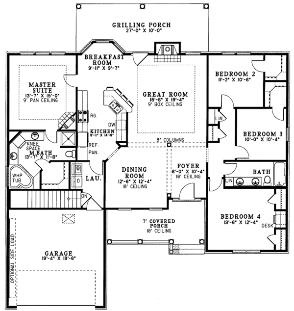 Home Plan - Country Floor Plan - Main Floor Plan #17-2797