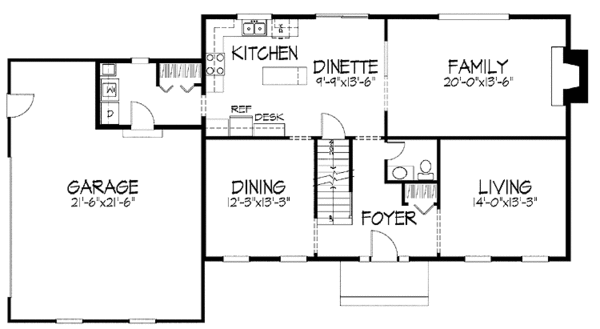 Home Plan - Classical Floor Plan - Main Floor Plan #51-844