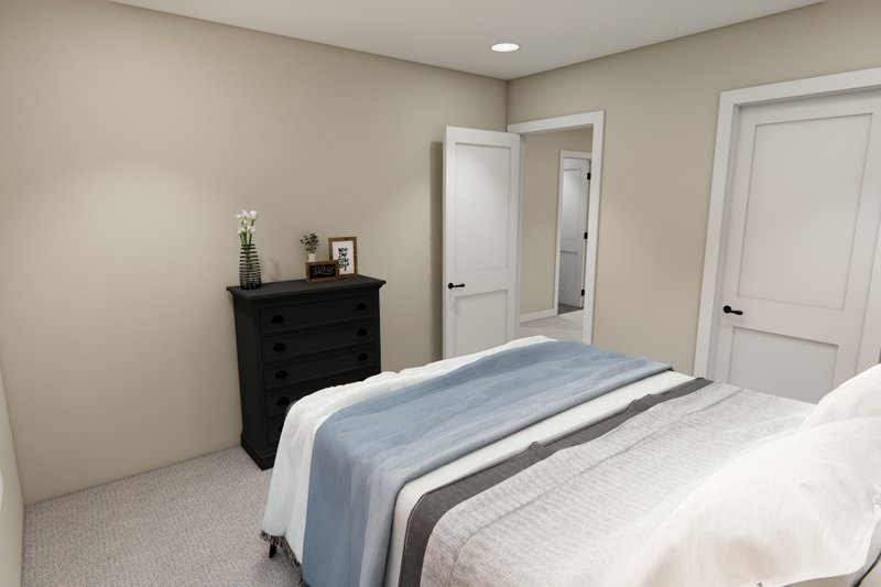 House Blueprint - Interior - Bedroom 5 for Bungalow House Plan #51-1355 - 3 bed, 2.5 bath