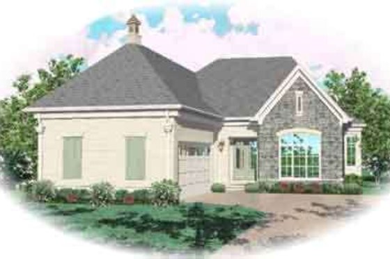 Exterior - Front Elevation for Traditional House Plan #81-577 - 4 bed, 3 bath