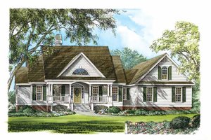 Country Exterior - Front Elevation Plan #929-753