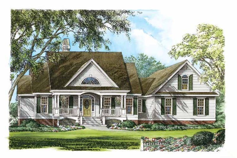 Architectural House Design - Country Exterior - Front Elevation Plan #929-753
