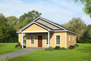 Traditional Style House Plan - 2 Beds 2 Baths 1050 Sq/Ft Plan #932-108 