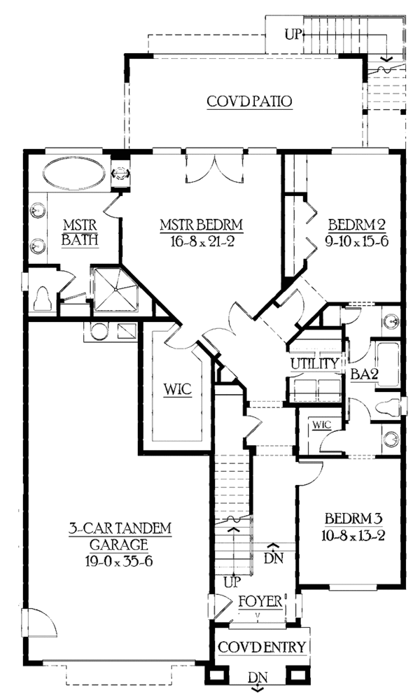 Dream House Plan - Craftsman Floor Plan - Main Floor Plan #132-426