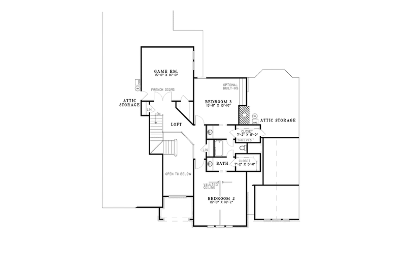 Dream House Plan - Floor Plan - Upper Floor for Traditional House Plan #17-3000 - 3 bed, 3.5 bath