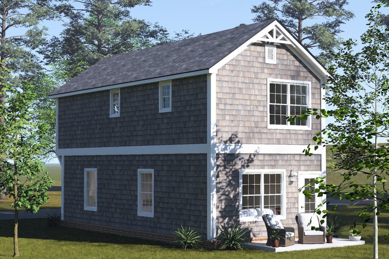 Home Plan - Exterior - Other Elevation 2 for Cottage House Plan #513-2487 - 2 bed, 2.5 bath