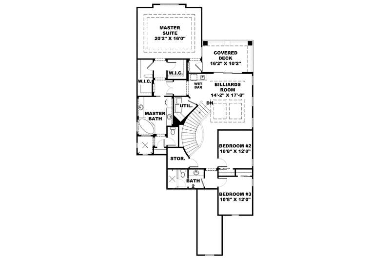 Home Plan - Floor Plan - Upper Floor for Traditional House Plan #1017-128 - 3 bed, 3 bath