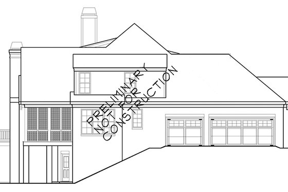 Exterior - Other Elevation 1 for European House Plan #927-400 - 4 bed, 4 bath