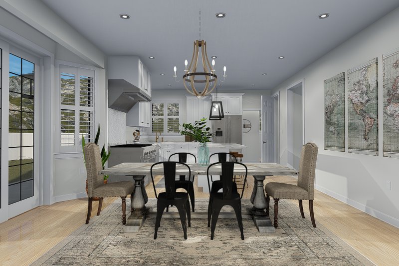 House Plan Design - Interior - Dining Room for Craftsman House Plan #1060-65 - 3 bed, 2.5 bath