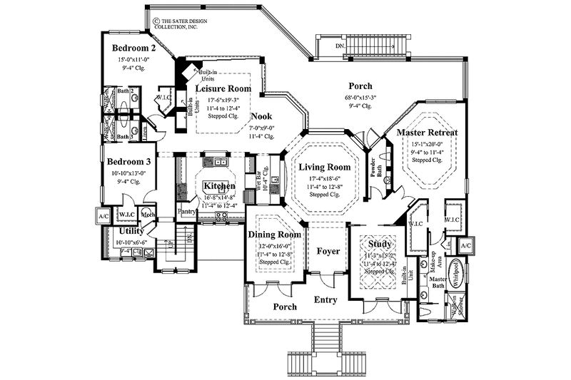 Home Plan - Floor Plan - Main Floor for Country House Plan #930-173 - 3 bed, 3.5 bath