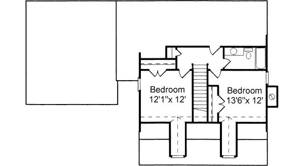 Architectural House Design - Country Floor Plan - Upper Floor Plan #37-142