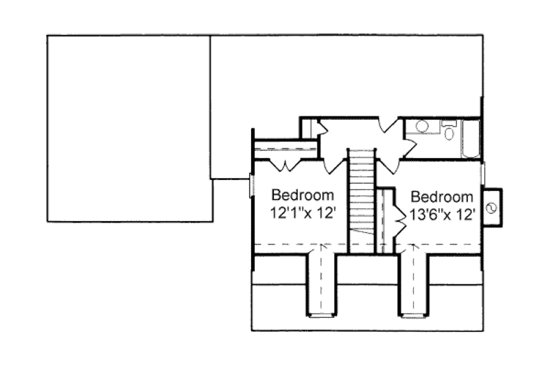 Dream House Plan - Floor Plan - Upper Floor for Country House Plan #37-142 - 3 bed, 2.5 bath