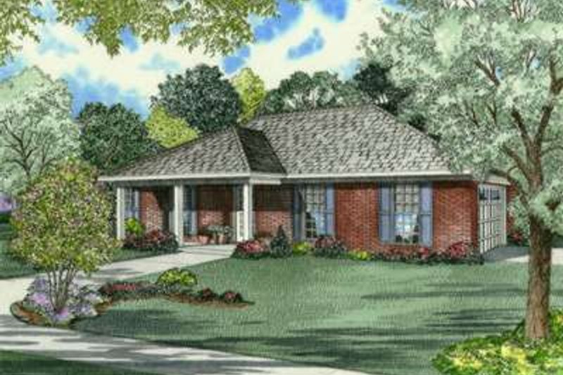 House Design - Southern Exterior - Front Elevation Plan #17-2174