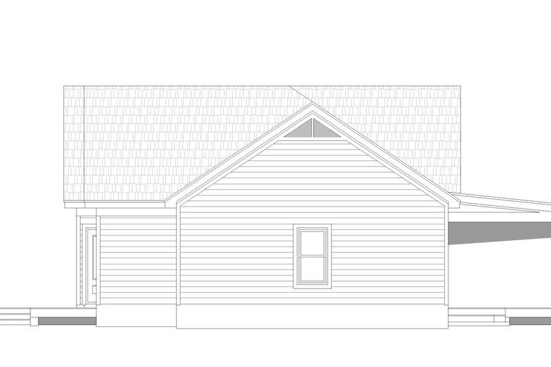 House Blueprint - Exterior - Other Elevation 1 for Country House Plan #932-170 - 2 bed, 2 bath