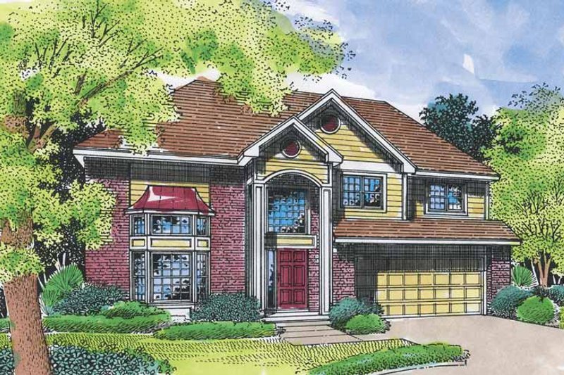 Dream House Plan - Traditional Exterior - Front Elevation Plan #320-544