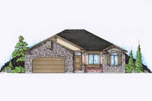 House Design - Ranch Exterior - Front Elevation Plan #945-87