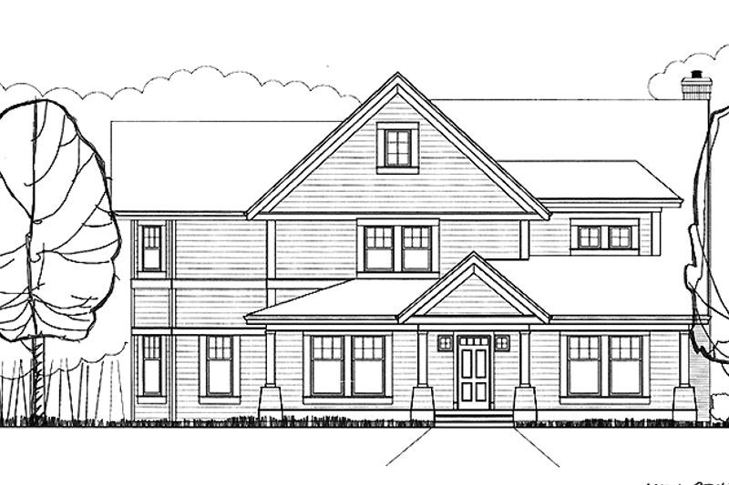 Home Plan - Country Exterior - Front Elevation Plan #978-25