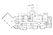 European Style House Plan - 5 Beds 4 Baths 7784 Sq/Ft Plan #17-3347 