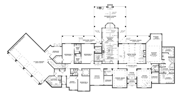 Dream House Plan - European Floor Plan - Main Floor Plan #17-3347