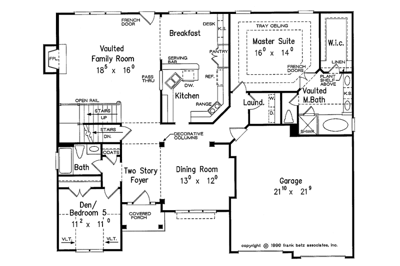 Home Plan - Floor Plan - Main Floor for Traditional House Plan #927-155 - 5 bed, 3 bath