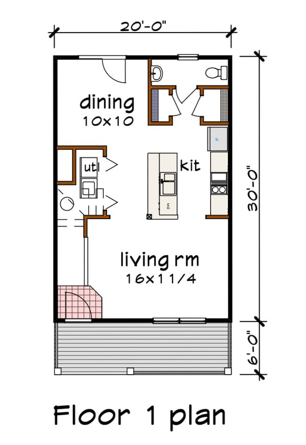 Craftsman Floor Plan - Main Floor Plan #79-311