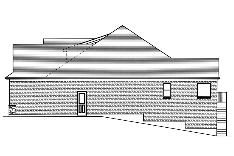 Home Plan - Right Side Elevation