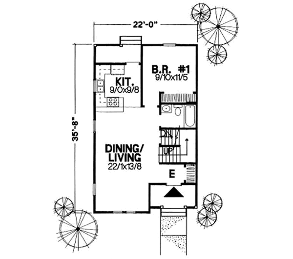 Home Plan - Country Floor Plan - Main Floor Plan #50-234