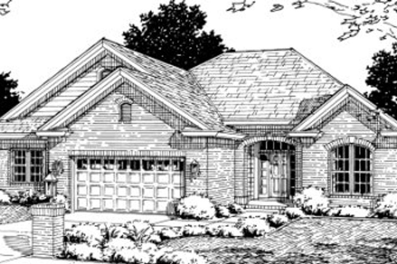 Dream House Plan - Traditional Exterior - Front Elevation Plan #20-352