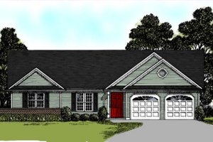 Traditional Exterior - Front Elevation Plan #56-122
