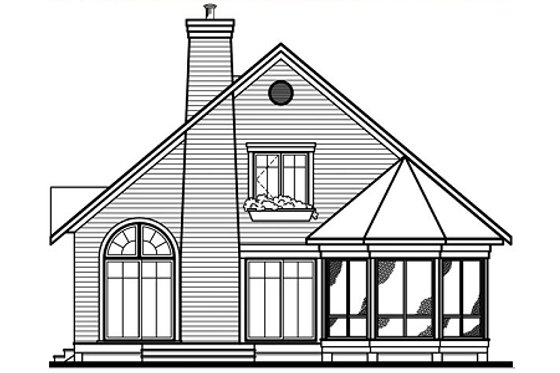 Exterior - Other Elevation for Country House Plan #23-2042 - 3 bed, 2 bath