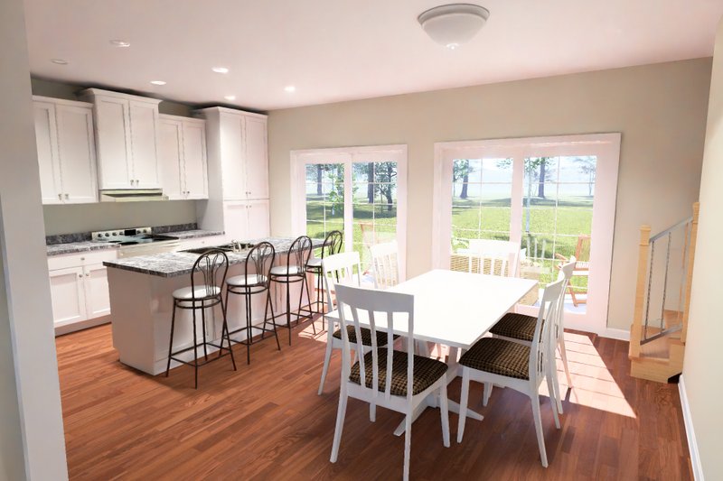 Architectural House Design - Interior - Dining Room for Traditional House Plan #513-2464 - 3 bed, 2.5 bath