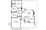 European Style House Plan - 3 Beds 2 Baths 1618 Sq/Ft Plan #70-159 