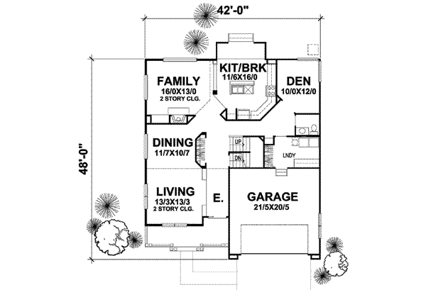 Floor Plan - Main Floor Plan #50-243