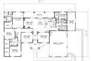 Adobe / Southwestern Style House Plan - 4 Beds 4 Baths 3186 Sq/Ft Plan #1-790 